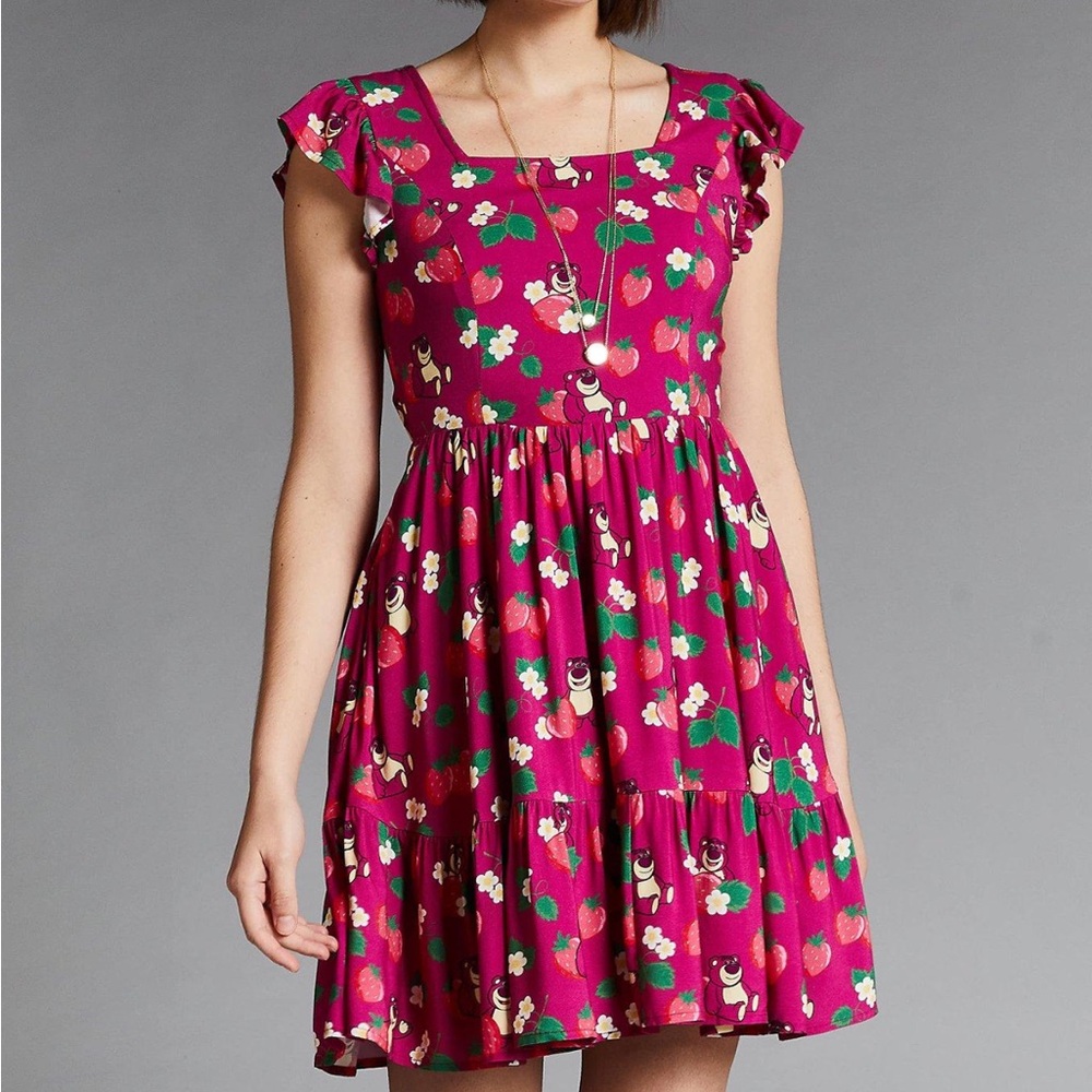 Disney Toy Story 3 Lotso Strawberry Ruffled Dress Boxlunch Exclusive‎